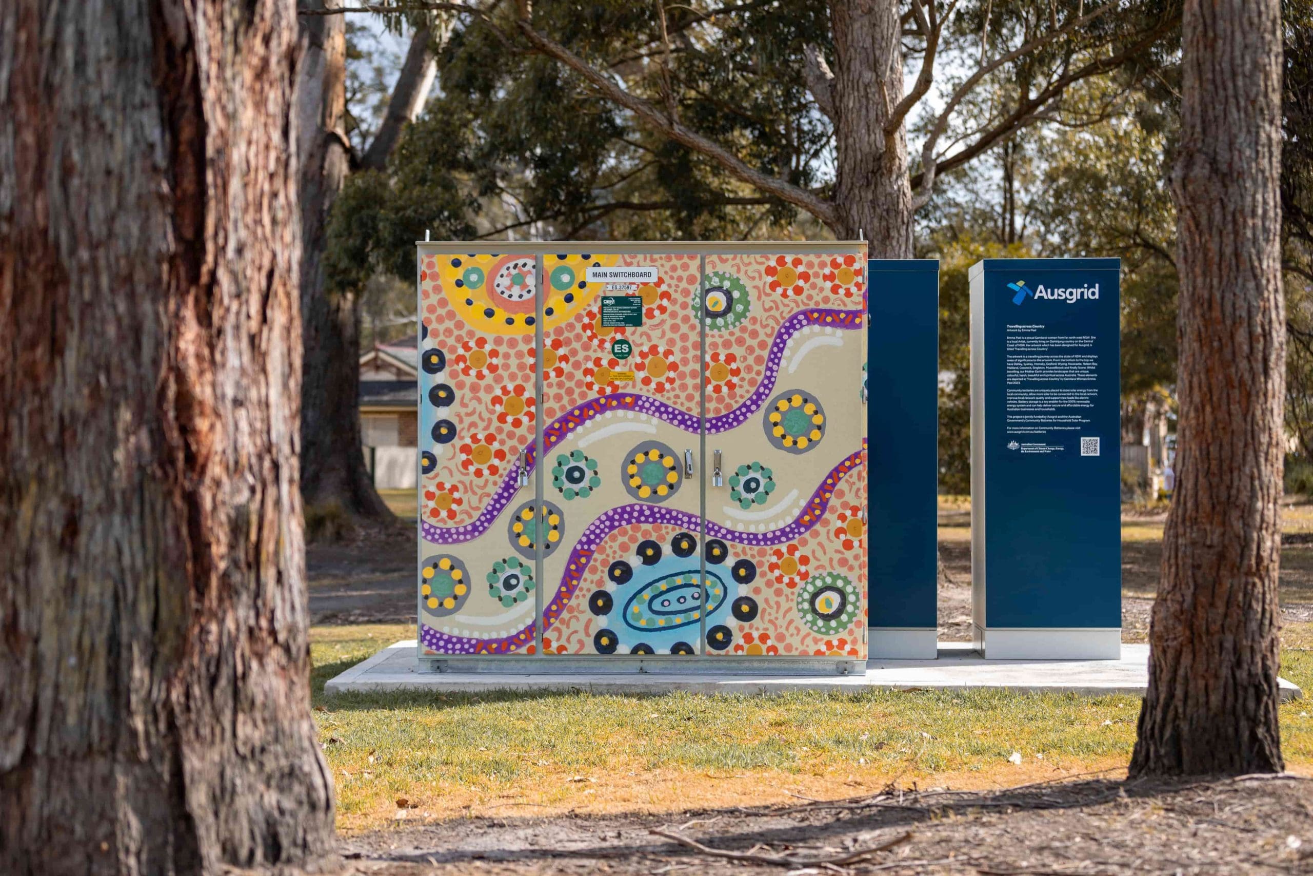 A colourful community battery in Australia